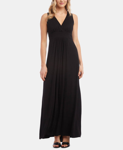 Sleeveless Empire-Waist Maxi Dress